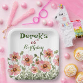 野生の花 ペーパープレート (パーティー)