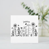 野生の花 モノクロ (スタンド正面)