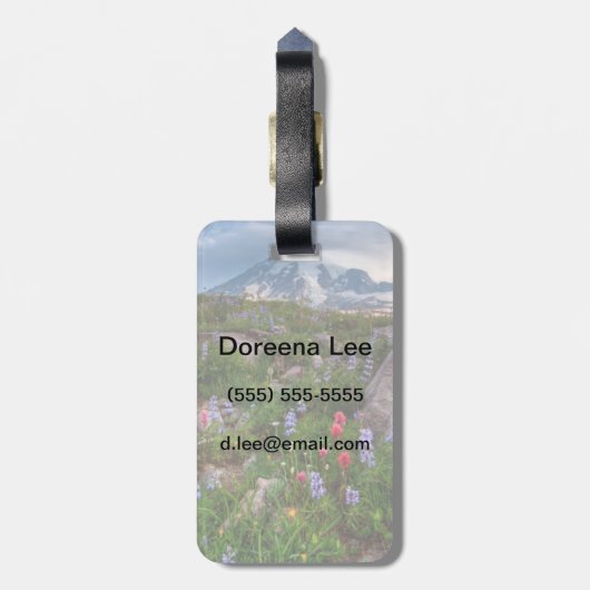 野生の花 ラゲッジタグ (裏面縦)