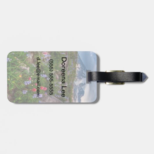 野生の花 ラゲッジタグ (裏面横)