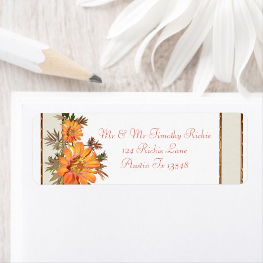 野生の花 ラベル (インサイチュ)