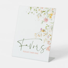 野生の花 夏の野原 お土産サイン 台座サイン