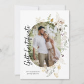 野生の花 | 楕円形の写真 | 写真ギフトカード (正面)