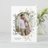 野生の花 | 楕円形の写真 | 写真ギフトカード (スタンド正面)