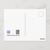 野生の花:白い黄色Get Well Soonはがき ポストカード (裏面)