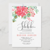 野生の花 |誕生日サプライズパーティの招待状 招待状 (正面)