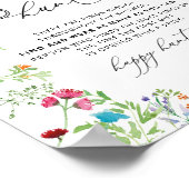 野生の花 輪探し ブライダルシャワー ゲーム サイン (角)