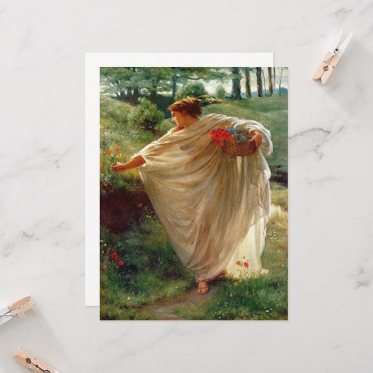 野生の花（Edward Poynter著） カード (正面/裏面インサイチュ)