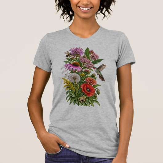 野生の花 Tシャツ (正面)