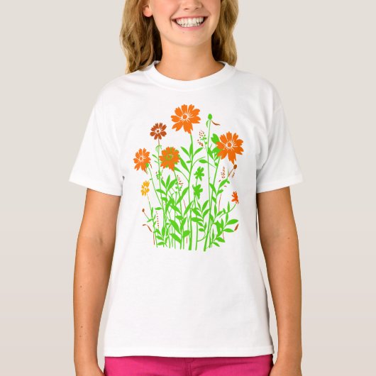 野生の花 Tシャツ (正面)