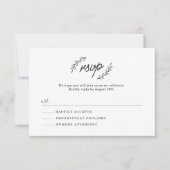 野生の花RSVP 出欠カード (正面)