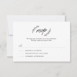 野生の花RSVP 出欠カード