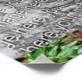 野生の茶色のキノコあなたの写真を追加 ポスター (角)