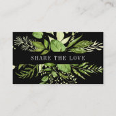 野生の草原 |グリーンとブラックの紹介 紹介カード (正面)