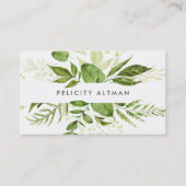 野生の草原 |グリーンウォーター植物学QRコード 名刺 (正面)