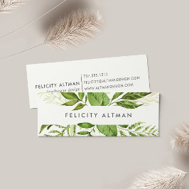 野生の草原 |グリーンウォーター・カラー植物学 スキニー名刺