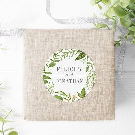 野生の草原 |グリーンボタニカル結婚ズ ラウンドシール