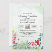 野生の草原 |サマーフォレストの結婚式招待状 招待状 (正面)