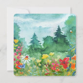 野生の草原 |サマーフォレストの結婚式招待状 招待状 (裏面)