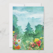 野生の草原 |サマーフォレストの結婚式招待状 招待状 (裏面)