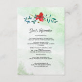 野生の草原 |サマーフォレスト結婚の詳細カード エンクロージャーカード (正面)