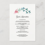 野生の草原 |サマーフォレスト結婚の詳細カード エンクロージャーカード (正面)