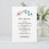 野生の草原 |サマーフォレスト結婚の詳細カード エンクロージャーカード (スタンド正面)