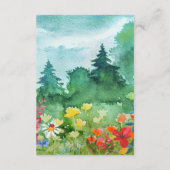 野生の草原 |サマーフォレスト結婚の詳細カード エンクロージャーカード (裏面)