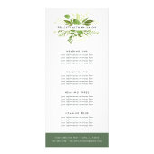 野生の草原 |サービスまたは価格表 ラックカード (正面)