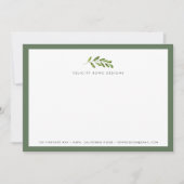 野生の草原 |事業用ひな形フラットカード ノートカード (正面)