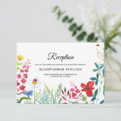 野生の草原 |夏の森のウェディングレセプションカード 招待状 (スタンド正面)