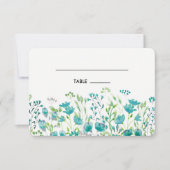 野生の草原 |春の山のテーブルの座席表 招待状 (正面)