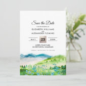 野生の草原 |春の山の日付カードを保存 セーブザデート (スタンド正面)