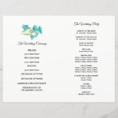 野生の草原 |春山結婚式 プログラム (裏面)