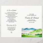 野生の草原 |春山結婚式 プログラム (正面)