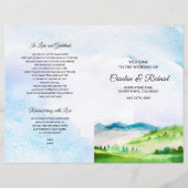 野生の草原 |春山結婚式 プログラム (正面)