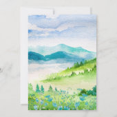 野生の草原 |春山脈ブライダルシャワー 招待状 (裏面)