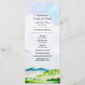 野生の草原 |春山脈結婚式 プログラム (正面)