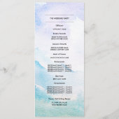 野生の草原 |春山脈結婚式 プログラム (裏面)