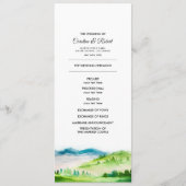 野生の草原 |春山脈結婚式 プログラム (正面)