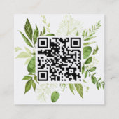 野生の草原 |植物体フレーム スクエア名刺 (正面)