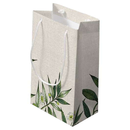 野生の草原 |植物学結婚の抱き枕 スモールペーパーバッグ (裏面アングル)