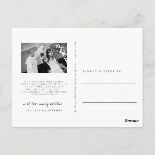 野生の草原 |結婚さんの写真 ポストカード (裏面)