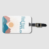 野生の荷札を見つける ラゲッジタグ (正面横)