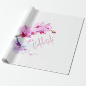 野生の蘭の花の誕生日/大 ラッピングペーパー (アンロールド)