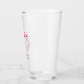 野生の蘭の花50誕生日 タンブラーグラス (左)