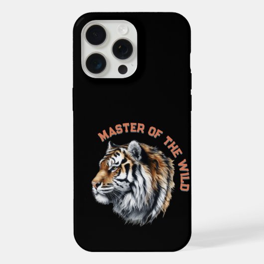 野生の虎のマスター iPhoneケース (裏面)