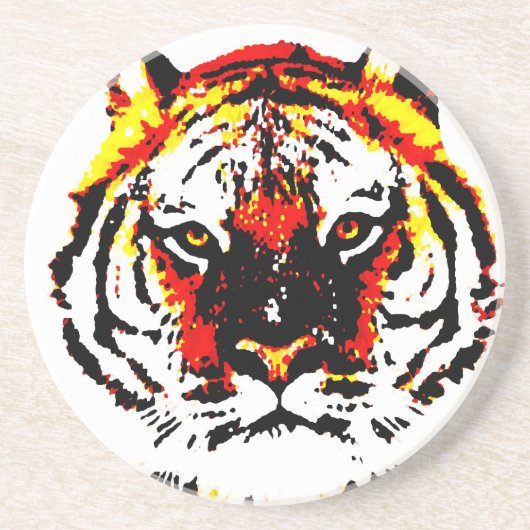 野生の虎の目 コースター (正面)