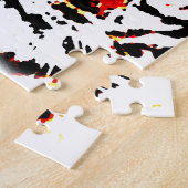 野生の虎の目 ジグソーパズル (側面)