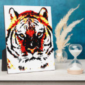 野生の虎の目 フォトプラーク (側面)